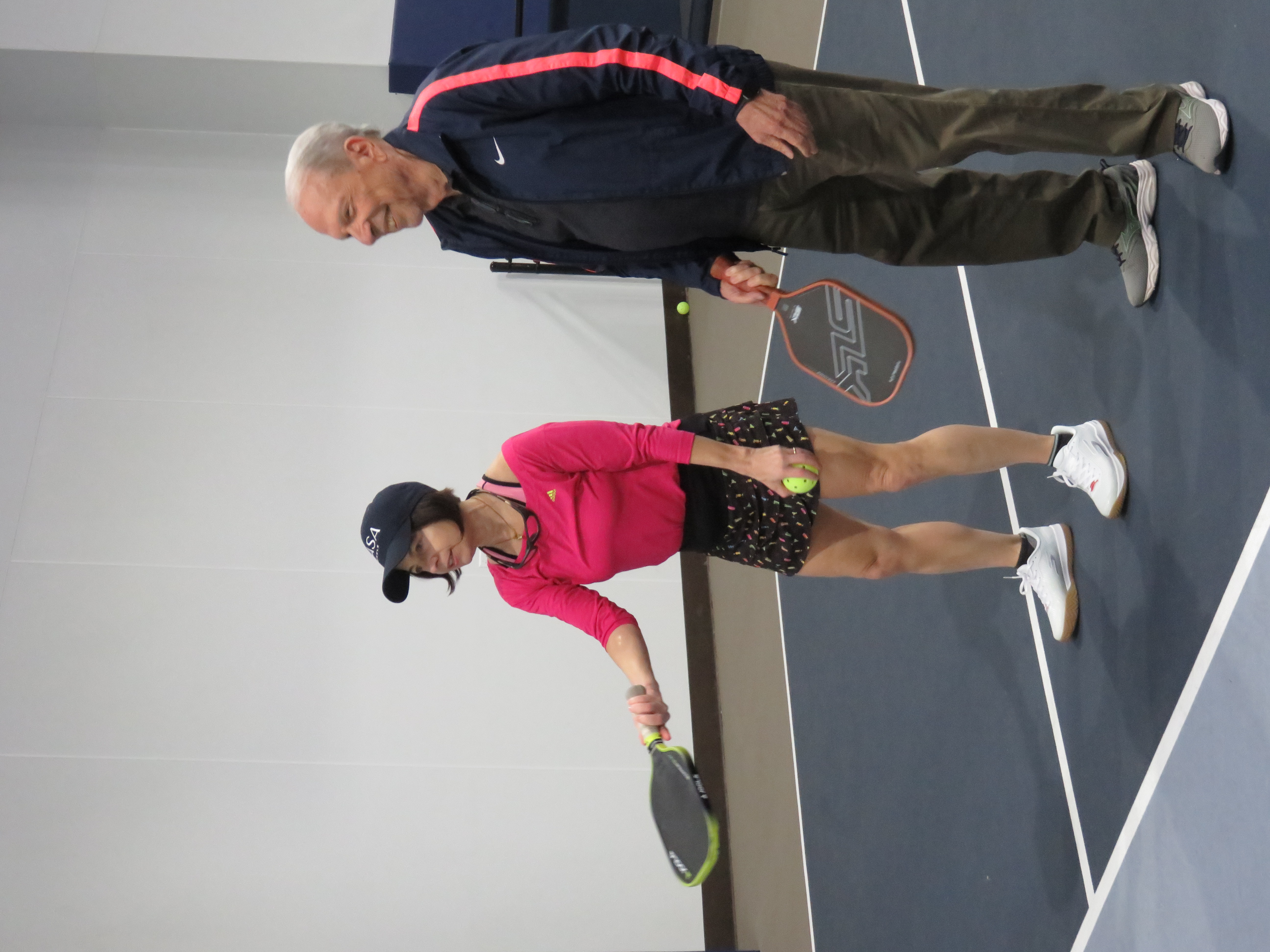 Coach Lali in action